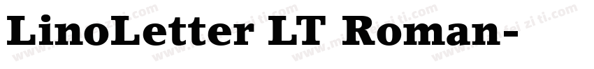 LinoLetter LT Roman字体转换